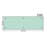 850-819/002-000 - Placa embridada, F300, AxAlt. (295x95 mm), ciego