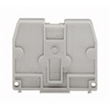 869-375 - END PLATE 2.5 MM / 0.098 IN THICK FOR TERMINAL BLOCKS WITH SNAP-IN MOUNTING FOOT