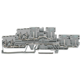 870-131 - 2-Leiter/2-Pin-Doppelstock-Basisklemme, Durchgangs-/Durchgangsklemme, 2.5 mm², L/L, für Tragschiene 35 x 15 und 35 x 7.5, CAGE CLAMP®