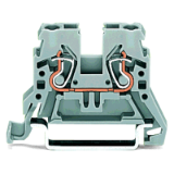 870-901 - Borna de paso para 2 conductores, 2.5 mm², Marcaje lateral y central, para carril DIN 35 x 15 y 35 x 7.5, CAGE CLAMP®