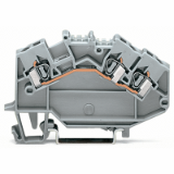 780-631 - Borna de paso para 3 conductores, 2.5 mm², Marcaje central, para carril DIN 35 x 15 y 35 x 7.5, CAGE CLAMP®