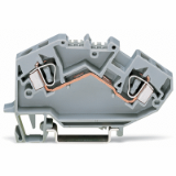 782-601 - 2-conductor through terminal block, 6 mm², center marking, for DIN-rail 35 x 15 and 35 x 7.5, CAGE CLAMP®