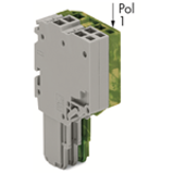 2020-203/000-036 aż do 2020-215/000-036 - 2-conductor female connector with ground base module (green-yellow) for insertion into carrier terminal blocks codable