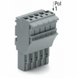 2022-102 à 2022-115 - Conector hembra para 1 conductor, Push-in CAGE CLAMP®, 4 mm², Paso 5,2 mm