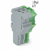 2022-103/000-036 TO 2022-115/000-036 - 1-conductor female plug with ground base module (green-yellow) for insertion into carrier terminal blocks codable