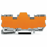 769-182/769-314 bis 769-185/769-314 - 1-Leiter/1-Pin-Basisklemmenblock, mit 2-fach-Querbrückung, mit oranger Trennplatte, für Tragschiene 35 x 15 und 35 x 7.5, 4 mm², CAGE CLAMP®