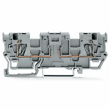 769-191 - 2-conductor carrier terminal block, with 2 jumper positions, for DIN-rail 35 x 15 and 35 x 7.5, 4 mm², CAGE CLAMP®