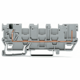 769-214 - Borne de base sectionnable 1 conducteur/1 broche, Pour rail 35 x 15 et 35 x 7.5, 4 mm², CAGE CLAMP®