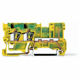 769-257 - 2-conductor/1-pin ground carrier terminal block, 4 mm², for DIN-rail 35 x 15 and 35 x 7.5, CAGE CLAMP®