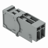 769-602/001-000 TO 769-615/001-000 - 1-conductor male connector, CAGE CLAMP®, 4 mm², Pin spacing 5 mm, DIN-35 rail/panel mounting, Snap-in mounting feet