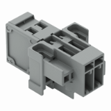 769-602/004-000 TO 769-615/004-000 - 1-conductor male connector, CAGE CLAMP®, 4 mm², Pin spacing 5 mm, Feedthrough flange