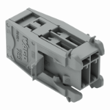 769-602/005-000 TO 769-615/005-000 - 1-conductor male connector, CAGE CLAMP®, 4 mm², Pin spacing 5 mm, Snap-in flange