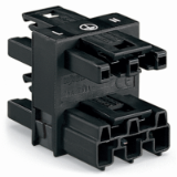 770-607 - 3-way distribution connector, 3-pole, Cod. A, 1 input, 3 outputs