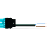 771-50001/164-000 hasta 771-5001/171-000 - Cable de conexión confeccionado, Eca, Conector macho/Extremo abierto, 5 polos, Cod. I, H05VV-F 2 x 1,5 mm²