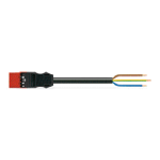 771-9973/216-101 hasta 771-9973/216-802 - Cable de conexión confeccionado, Eca, Conector macho/Extremo abierto, 3 polos, Cod. P, H05Z1Z1-F 3G 1,5 mm²