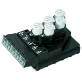 772-261 - Supply module, 5 x 2.5 mm² + 2 x 1.5 mm², 5-pole, Cod. A, with strain relief housing