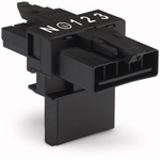 890-621 - T-distribution connector, 5-pole, Cod. A, 1 input, 2 outputs, 2 locking levers