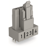 890-844 - Presa per circuiti stampati, dritto, 4 poli, Cod. B