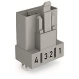 890-854 - Plug for PCBs, straight, 4-pole, Cod. B