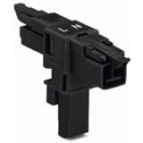 890-1606 - T-distribution connector, 2-pole, Cod. A, 1 input, 2 outputs, 2 locking levers