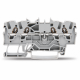 2001-1401 - Borna de paso para 4 conductores, 1.5 mm², Apropiado para aplicaciones Ex e II, Marcaje lateral y central, para carril DIN 35 x 15 y 35 x 7.5, Push-in CAGE CLAMP®