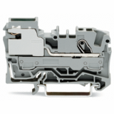 2006-7111 - 1-conductor power distribution disconnect terminal block, 6 mm², Push-in CAGE CLAMP®