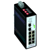 852-103/040-000 - Switch industriel, 8 Ports 100Base-TX, 2 Slots 100Base-FX, Plage de températures étendue, EXT