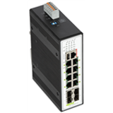 852-1505/000-001 - Industrial-Managed-Switch, 8-Port 1000Base-T, 4-Slot 1000Base-SX/LX, Rango de temperaturas ampliado, 8 * Power over Ethernet, USB